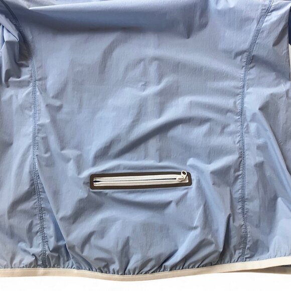 Tory Sport Blue Nylon Packable Performance Jacket Size M Ice Flow - Picture 13 of 16